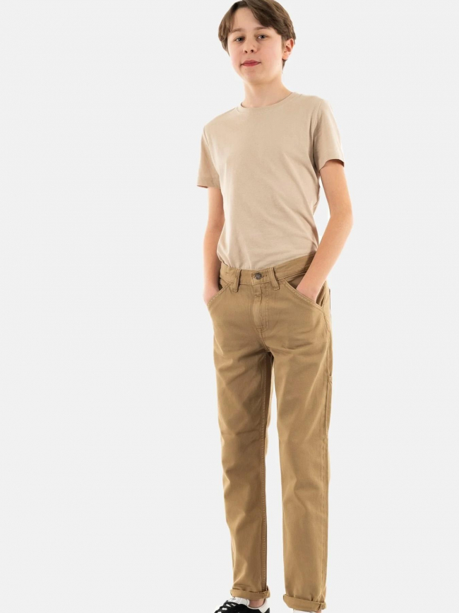 Pantalon carpenter marron garçon - Teddy Smith