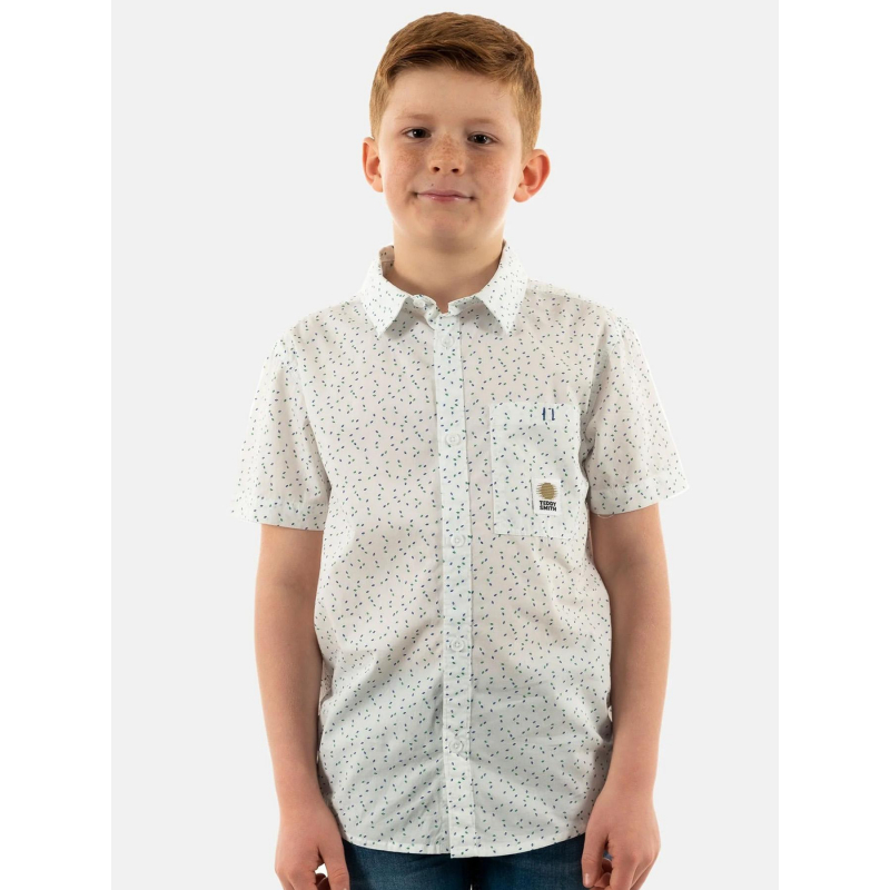 Chemise hook imprimés blanc enfant - Teddy Smith