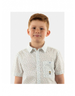 Chemise hook imprimés blanc enfant - Teddy Smith