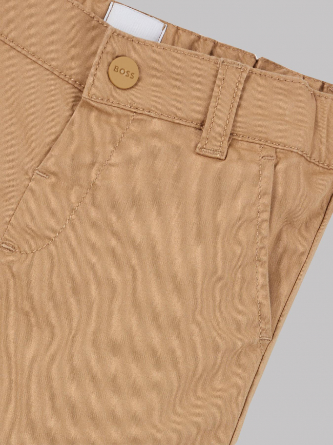 Ensemble polo short blanc marron bébé - Boss