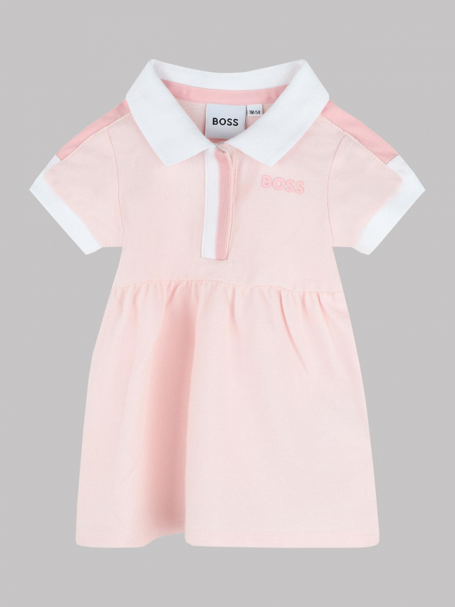 Robe polo rose fille - Boss