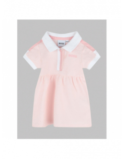 Robe polo rose fille - Boss