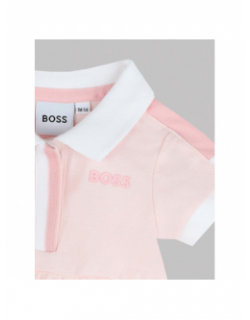 Robe polo rose fille - Boss