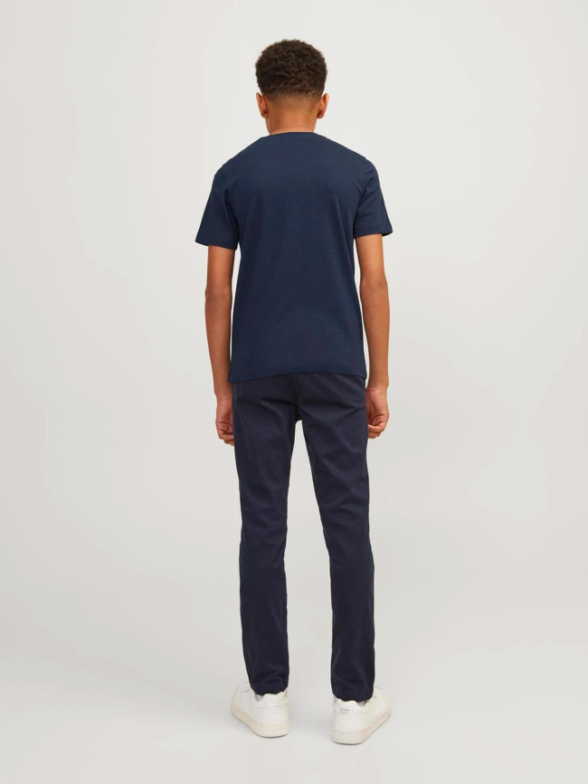 T-shirt zion crew neck bleu marine garçon - Jack & Jones