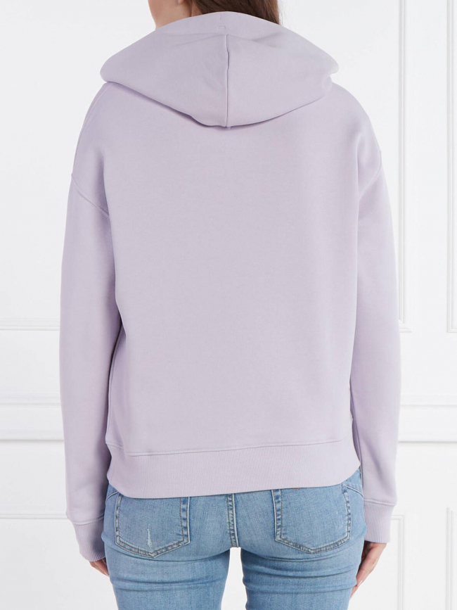 Sweat à capuche badge violet femme - Tommy Jeans