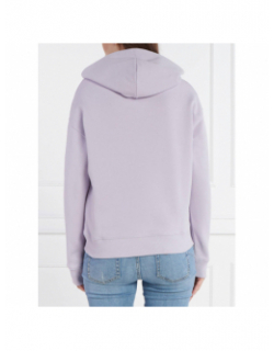 Sweat à capuche badge violet femme - Tommy Jeans