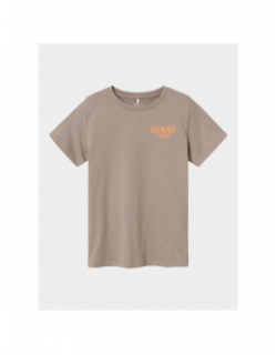 T-shirt fadser marron enfant - Name it