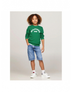 Sweatshirt logo 1985 vert garçon - Tommy Hilfiger