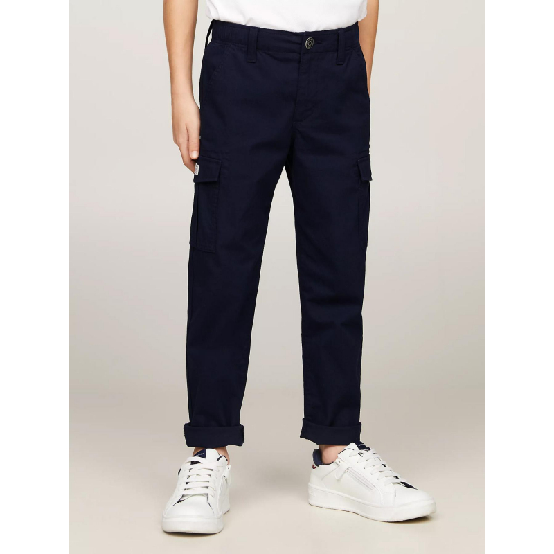 Pantalon cargo woven bleu marine garçon - Tommy Hilfiger