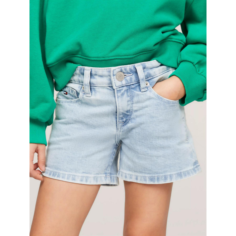 Short en jean nora bleu fille - Tommy Hilfiger