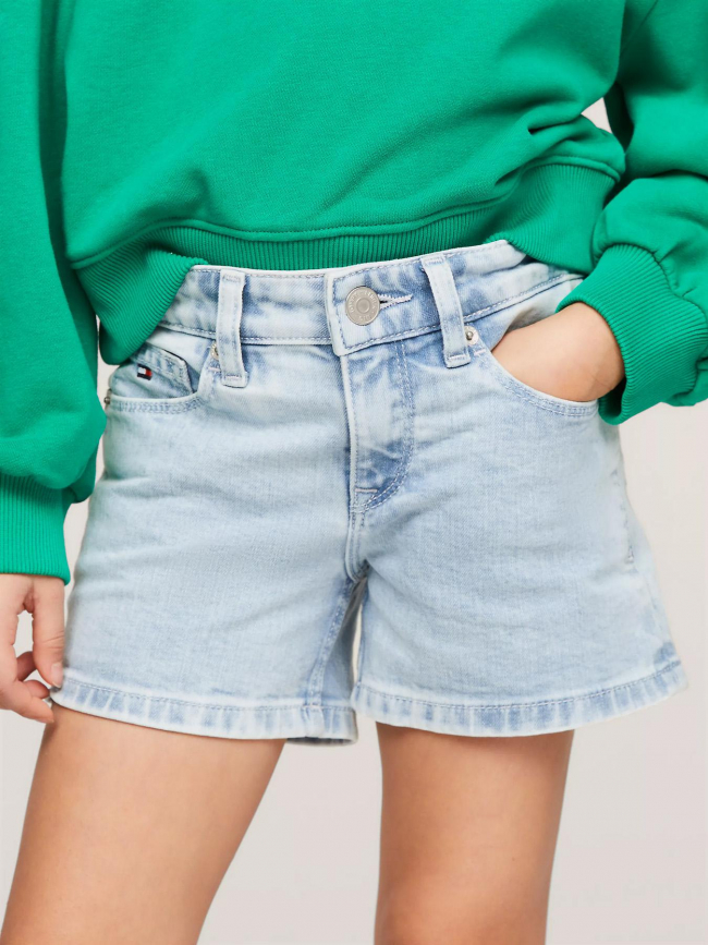 Short en jean nora bleu fille - Tommy Hilfiger