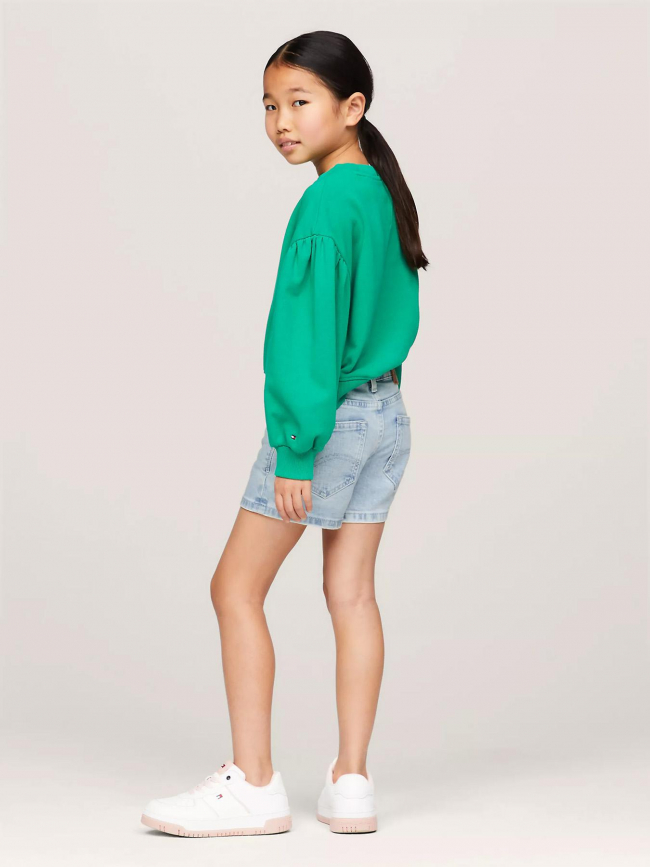 Short en jean nora bleu fille - Tommy Hilfiger