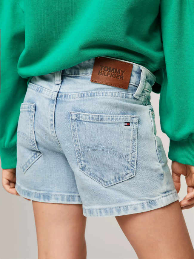 Short en jean nora bleu fille - Tommy Hilfiger