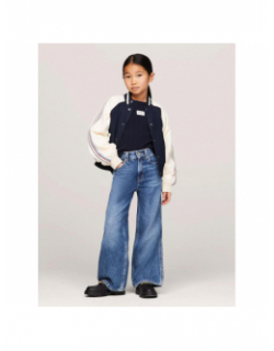 Jean large mabel salt et pepper bleu fille - Tommy Hilfiger