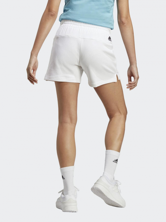 Short jogging linear blanc femme - Adidas