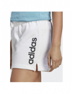 Short jogging linear blanc femme - Adidas