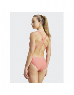 Maillot de bain 1 pièces logo 3bars rose femme - Adidas