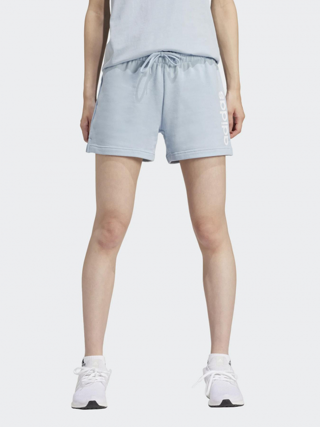 Short jogging linear bleu femme - Adidas