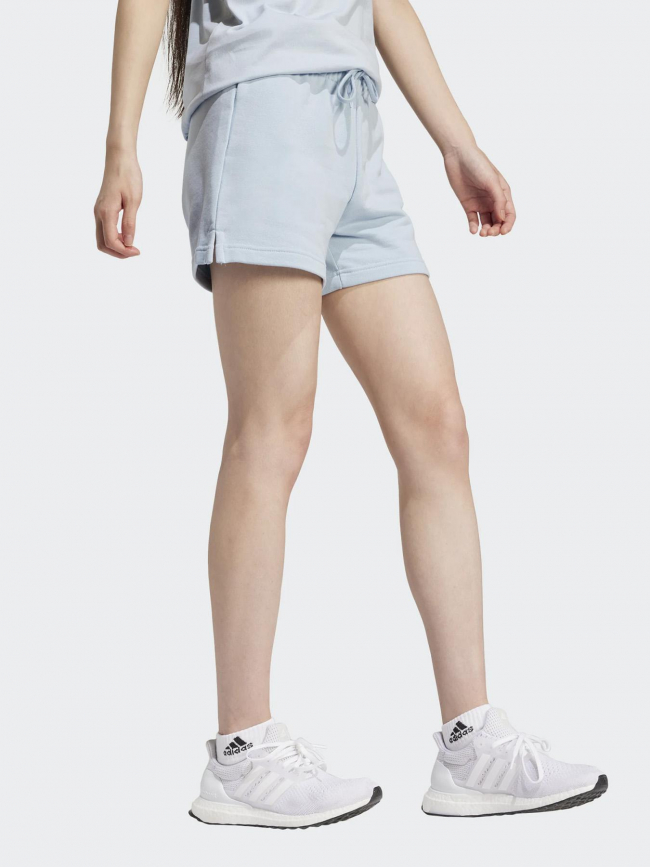 Short jogging linear bleu femme - Adidas