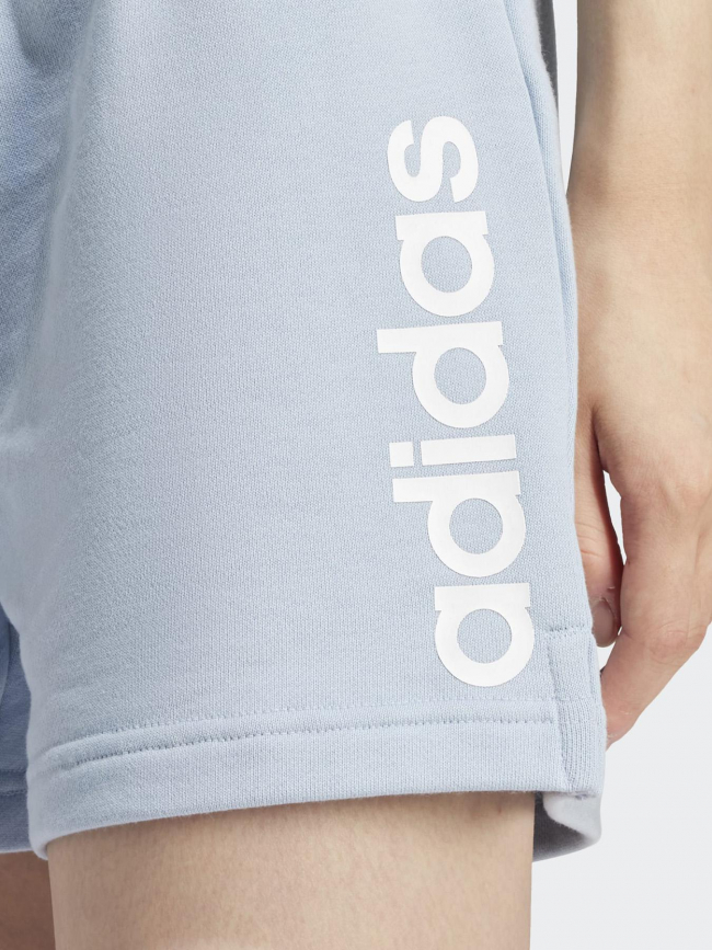 Short jogging linear bleu femme - Adidas