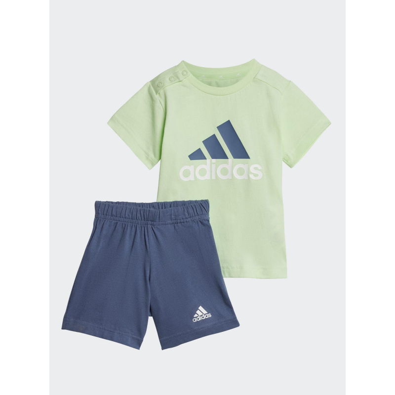 Ensemble t-shirt + short bleu vert bébé - Adidas