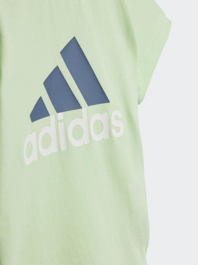 Ensemble t-shirt + short bleu vert bébé - Adidas