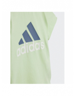 Ensemble t-shirt + short bleu vert bébé - Adidas