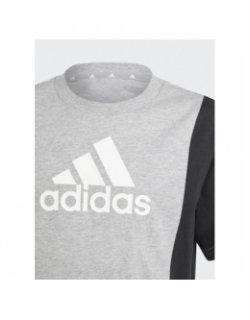 Ensemble t-shirt short gris noir blanc garçon - Adidas