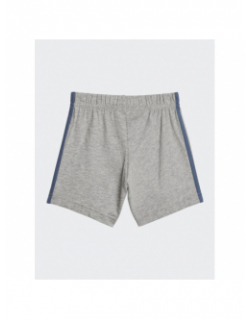 Ensemble t-shirt short linear set gris bleu bébé - Adidas