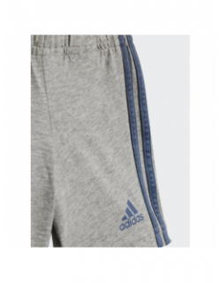 Ensemble t-shirt short linear set gris bleu bébé - Adidas