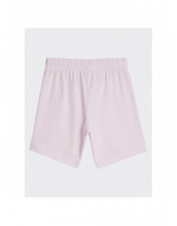 Ensemble short t-shirt rose jaune fille - Adidas