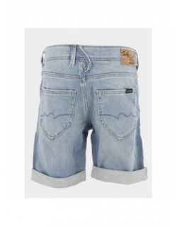 Short en jean scotty 3 bleu clair garçon - Teddy Smith