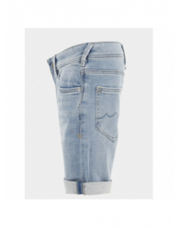 Short en jean scotty 3 bleu clair garçon - Teddy Smith