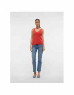 Débardeur en maille newlex sun rouge femme - Vero Moda