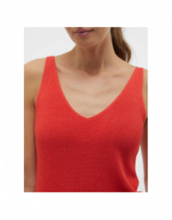 Débardeur en maille newlex sun rouge femme - Vero Moda