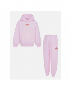 Ensemble sweat à capuche jogging rose enfant - Nike