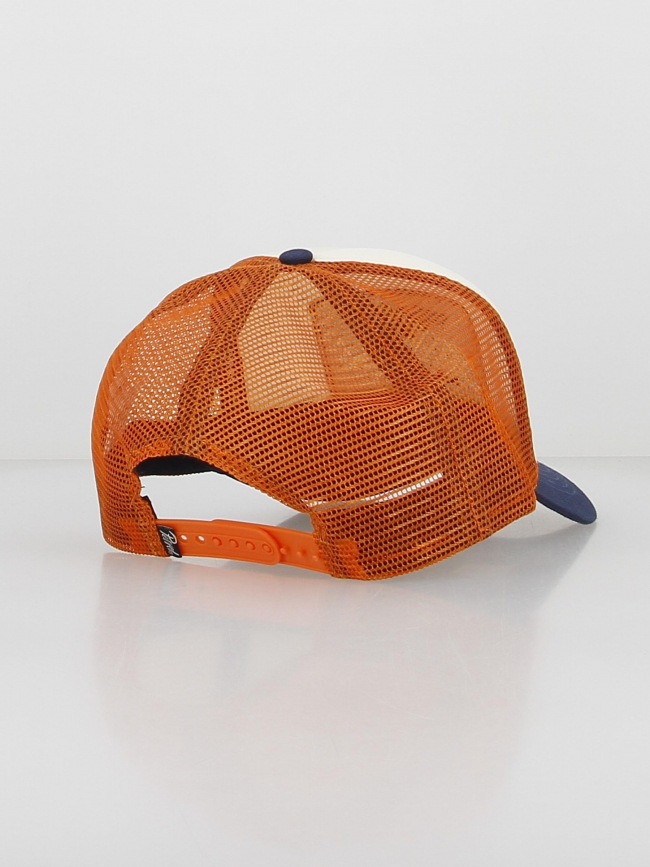 Casquette trucker logo bleu orange blanc homme - Petrol Industries