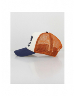 Casquette trucker logo bleu orange blanc homme - Petrol Industries