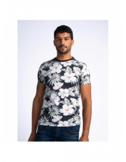 T-shirt aop imprimé floral gris homme - Petrol Industries