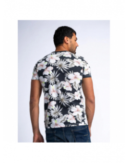 T-shirt aop imprimé floral gris homme - Petrol Industries