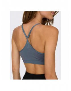 Brassière de sport play seam bleu femme - Only Play