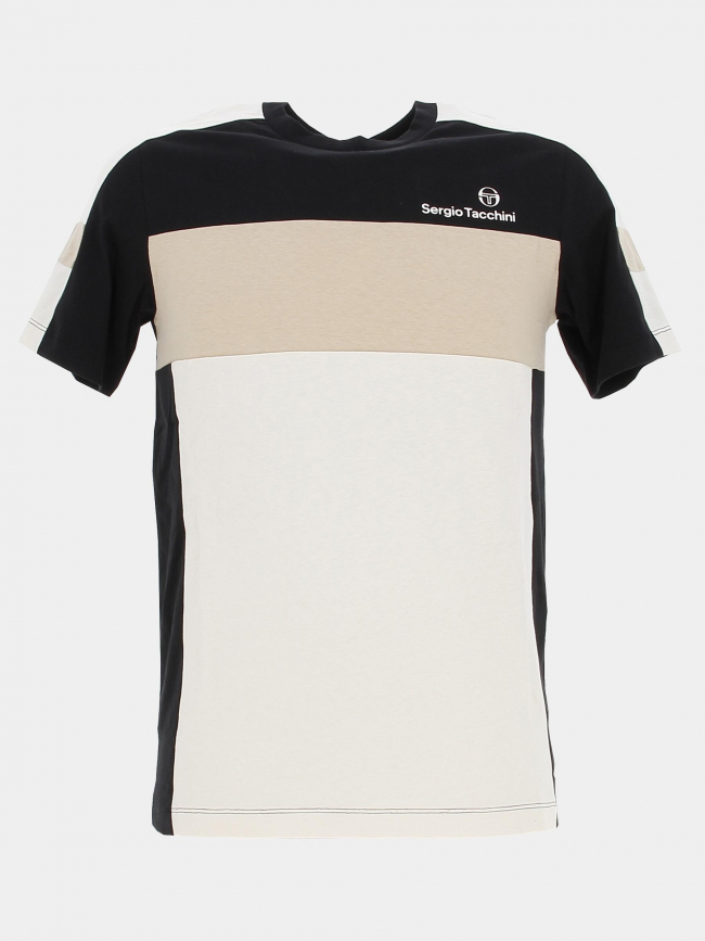 T-shirt libera logo noir homme - Sergio Tacchini