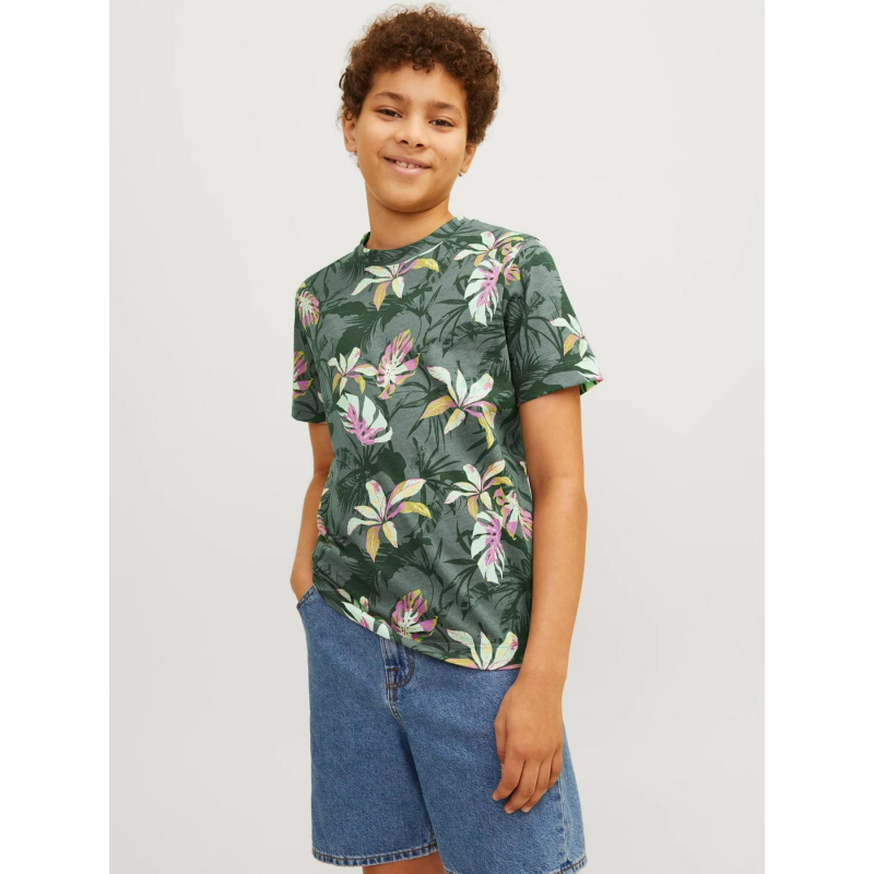 T-shirt jortampa aop imprimé floral vert enfant - Jack & Jones