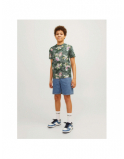 T-shirt jortampa aop imprimé floral vert enfant - Jack & Jones