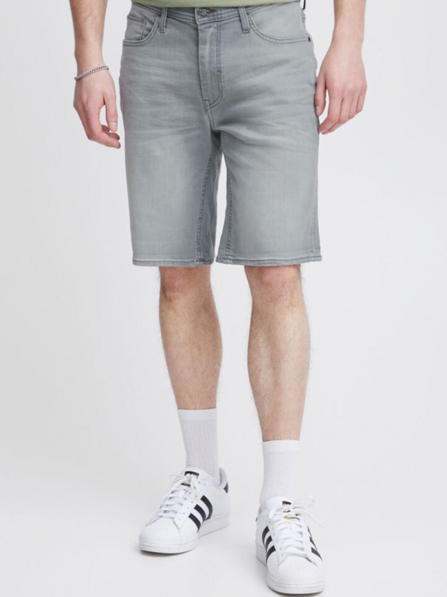 Short denim regular fit gris homme - Blend