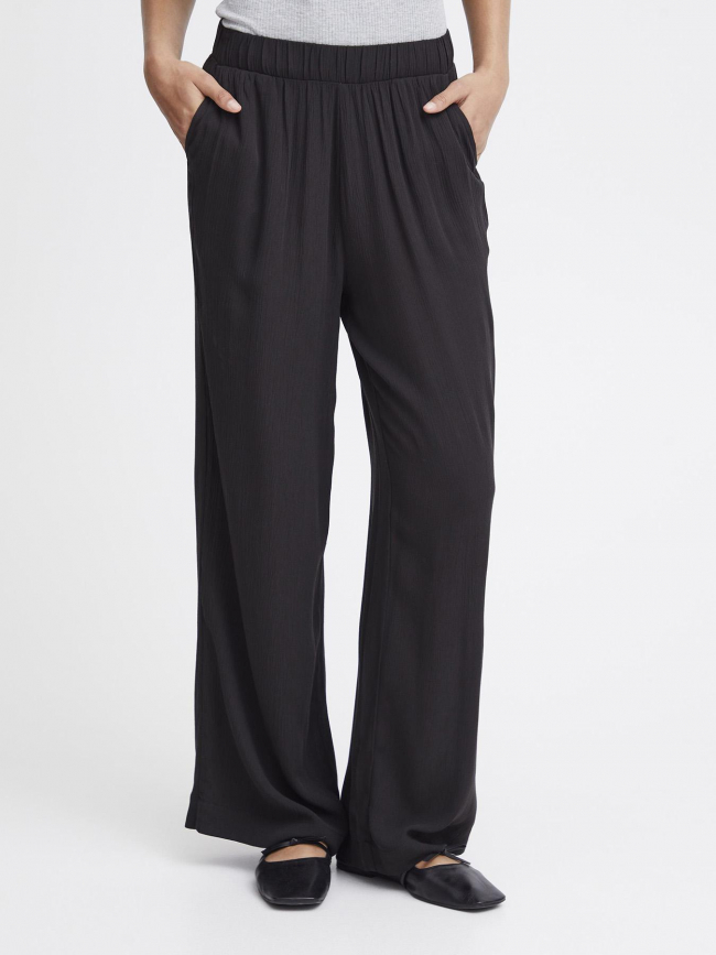 Pantalon fluide marrakech noir femme - Ichi