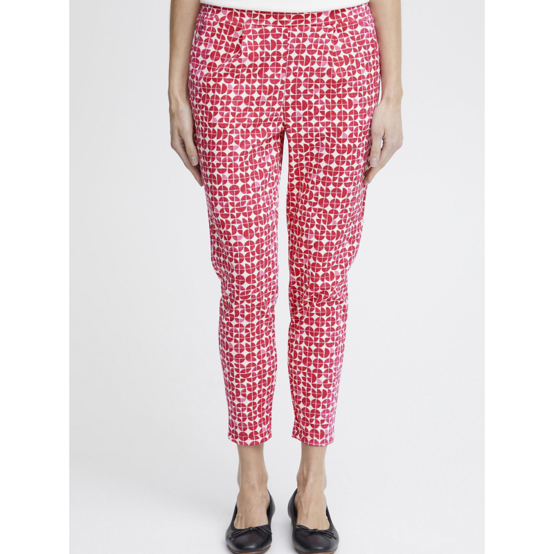 Pantalon imprimé kate rose femme - Ichi