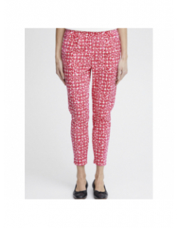 Pantalon imprimé kate rose femme - Ichi