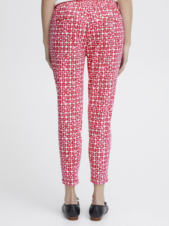 Pantalon imprimé kate rose femme - Ichi