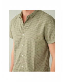 Chemise pagos sh imprimé palmier vert homme - Deeluxe